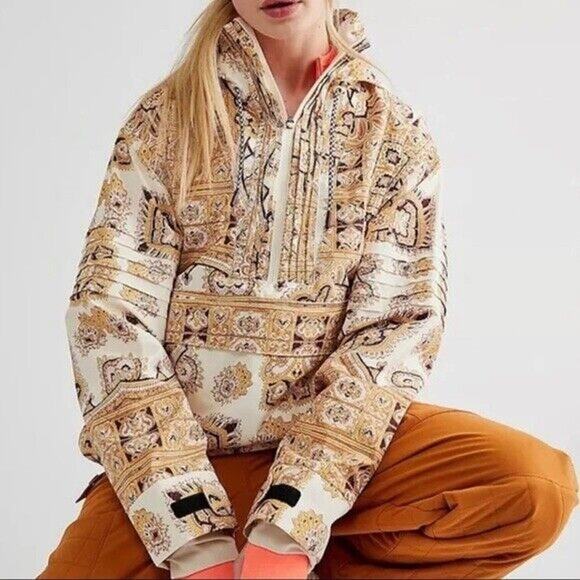 Free People Movement Alpine Glow Ski Pullover Hooded Jacket Size Large - Picture 2 of 8
